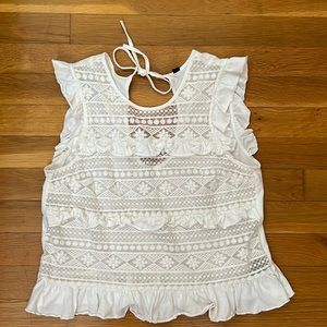 White lace top